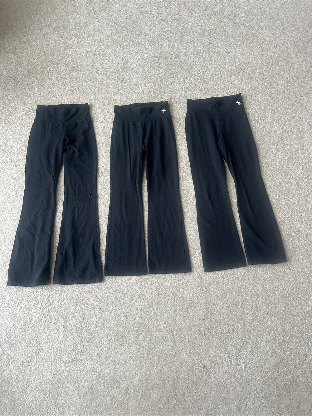 🫎 abercrombie kids Black Flared Leggings Trio 9/10